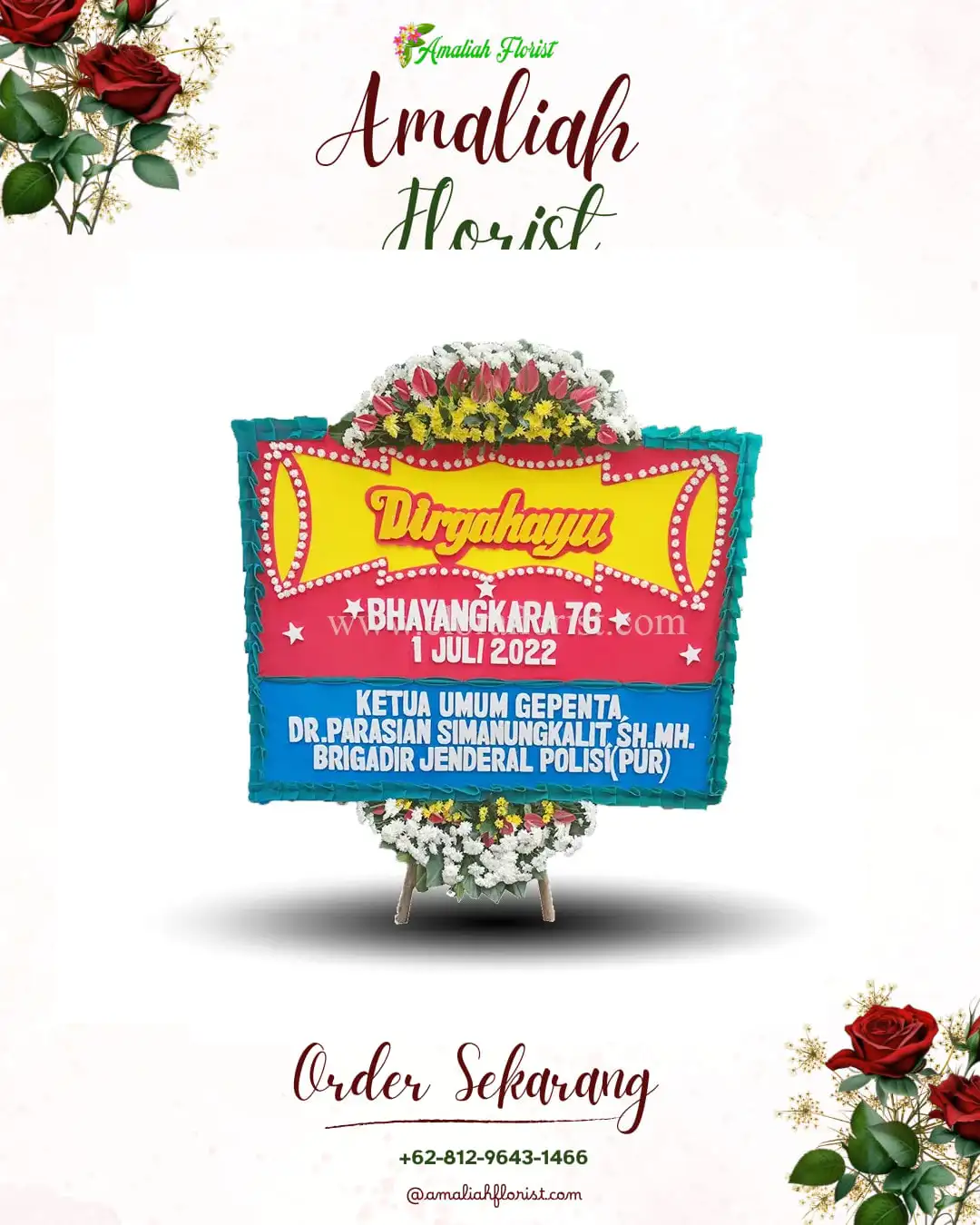 Papan Bunga HUT Ulang Tahun Tunggulsari